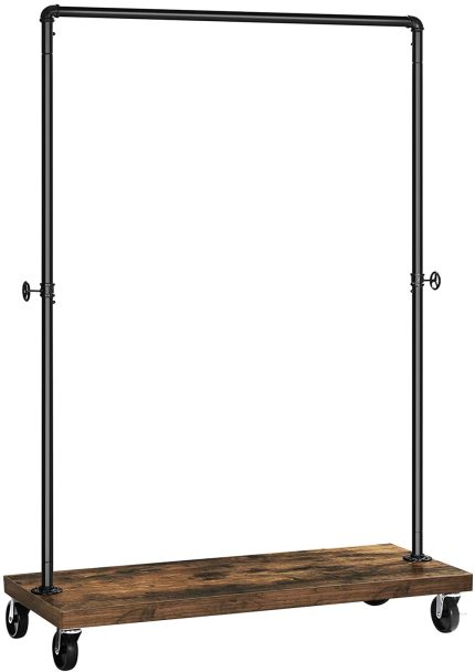 Enjoy fast, free nationwide shipping!  Owned by a husband and wife team of high-school music teachers, HawkinsWoodshop.com is your one stop shop for quality USA handmade industrial, modern, mid-century, and rustic furniture as well as imported furniture.  Get our Industrial Pipe Rolling Garment Rack on sale now!
