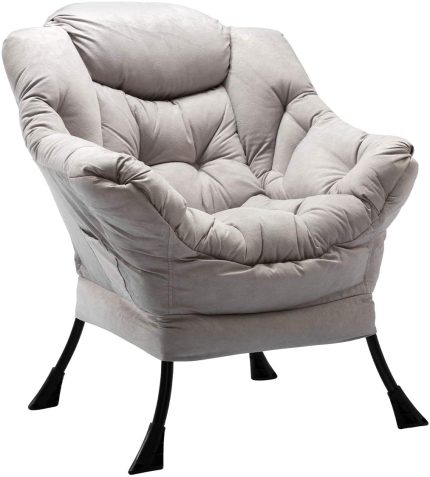 Enjoy fast, free nationwide shipping!  Owned by a husband and wife team of high-school music teachers, HawkinsWoodshop.com is your one stop shop for quality USA handmade industrial, modern, mid-century, and rustic furniture as well as imported furniture.  Get our Grey Modern Fabric Lazy Chair on sale now!