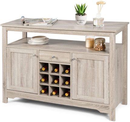 Enjoy fast, free nationwide shipping!  Owned by a husband and wife team of high-school music teachers, HawkinsWoodshop.com is your one stop shop for quality USA handmade industrial, modern, mid-century, and rustic furniture as well as imported furniture.  Get our Grey Wine Buffet Sideboard Console TV Stand on sale now!