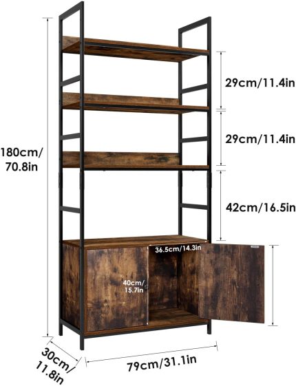 Enjoy fast, free nationwide shipping!  Owned by a husband and wife team of high-school music teachers, HawkinsWoodshop.com is your one stop shop for quality USA handmade industrial, modern, mid-century, and rustic furniture as well as imported furniture.  Get our Industrial Bookcase w/ 2 Cabinets on sale now!