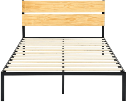 Enjoy fast, free nationwide shipping!  Owned by a husband and wife team of high-school music teachers, HawkinsWoodshop.com is your one stop shop for quality USA handmade industrial, modern, mid-century, and rustic furniture as well as imported furniture.  Get our Metal & Wood Platform Bed with Headboard - Wood Slat Support,Queen on sale now!