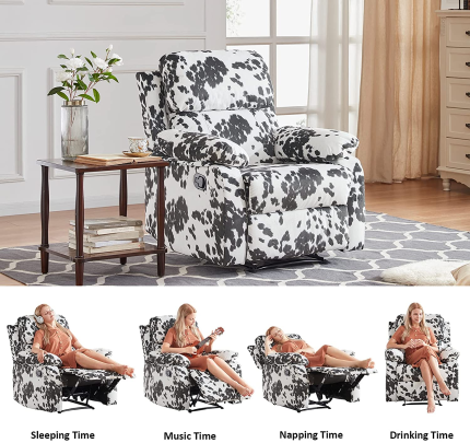 Enjoy fast, free nationwide shipping!  Owned by a husband and wife team of high-school music teachers, HawkinsWoodshop.com is your one stop shop for quality USA handmade industrial, modern, mid-century, and rustic furniture as well as imported furniture.  Get our Dreamsir Recliner Chair Breathable Fabric Manual Single Sofa, Soft Living Room Chair Home Theater Lounge Seat, Black on sale now!