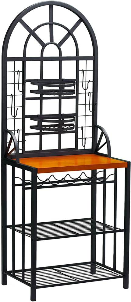 Enjoy fast, free nationwide shipping!  Owned by a husband and wife team of high-school music teachers, HawkinsWoodshop.com is your one stop shop for quality USA handmade industrial, modern, mid-century, and rustic furniture as well as imported furniture.  Get our SEI Furniture Dome Bakers Rack W/ Wine Bottle Storage - Adjustable Nesting Baskets - Metal Tube Frame on sale now!