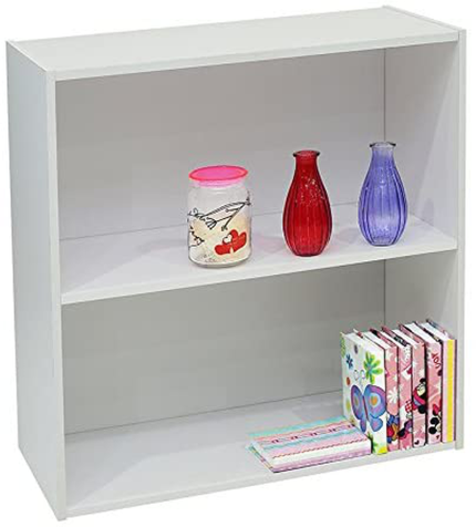 Enjoy fast, free nationwide shipping!  Owned by a husband and wife team of high-school music teachers, HawkinsWoodshop.com is your one stop shop for quality USA handmade industrial, modern, mid-century, and rustic furniture as well as imported furniture.  Get our Kings Brand Furniture White Wood 2-Tier Shelf Bookcase Storage Organizer on sale now!