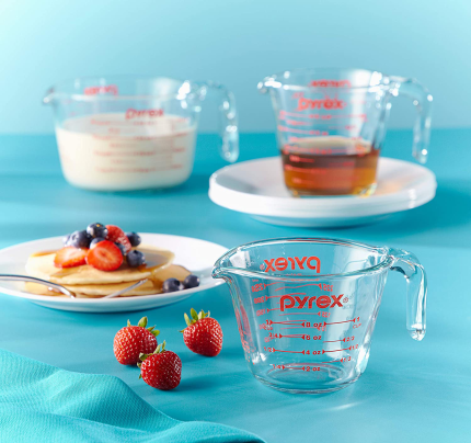 Enjoy fast, free nationwide shipping!  Owned by a husband and wife team of high-school music teachers, HawkinsWoodshop.com is your one stop shop for quality USA handmade industrial, modern, mid-century, and rustic furniture as well as imported furniture.  Get our Pyrex Glass Measuring Cup Set (3-Piece, Microwave and Oven Safe),Clear on sale now!