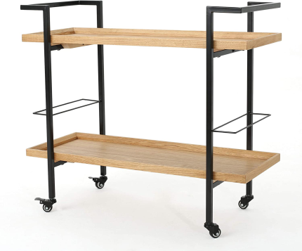 Enjoy fast, free nationwide shipping!  Owned by a husband and wife team of high-school music teachers, HawkinsWoodshop.com is your one stop shop for quality USA handmade industrial, modern, mid-century, and rustic furniture as well as imported furniture.  Get our Christopher Knight Home Gerard Industrial Wooden Bar Cart, Natural Finish / Black on sale now!