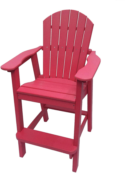 Enjoy fast, free nationwide shipping!  Owned by a husband and wife team of high-school music teachers, HawkinsWoodshop.com is your one stop shop for quality USA handmade industrial, modern, mid-century, and rustic furniture as well as imported furniture.  Get our Phat Tommy Recycled Poly Resin Balcony Chair – Durable and Eco-Friendly Adirondack Armchair. This Patio Furniture Is Great for Your Lawn, Garden, Swimming Pool, Deck. (Cranberry) on sale now!
