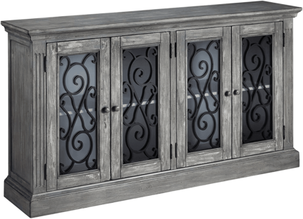 Enjoy fast, free nationwide shipping!  Owned by a husband and wife team of high-school music teachers, HawkinsWoodshop.com is your one stop shop for quality USA handmade industrial, modern, mid-century, and rustic furniture as well as imported furniture.  Get our Mirimyn 4-Door Accent Cabinet - Casual - Antique Gray on sale now!