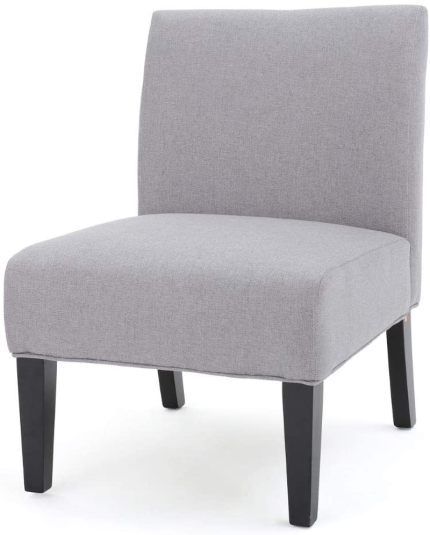 Enjoy fast, free nationwide shipping!  Owned by a husband and wife team of high-school music teachers, HawkinsWoodshop.com is your one stop shop for quality USA handmade industrial, modern, mid-century, and rustic furniture as well as imported furniture.  Get our Kendal Contemporary Fabric Slipper Accent Chair, Light Gray and Matte Black on sale now!