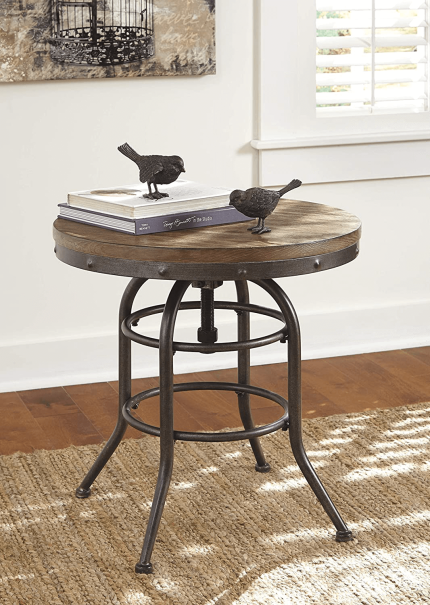 Enjoy fast, free nationwide shipping!  Owned by a husband and wife team of high-school music teachers, HawkinsWoodshop.com is your one stop shop for quality USA handmade industrial, modern, mid-century, and rustic furniture as well as imported furniture.  Get our End Table - Vintage Casual - round - Grayish Brown on sale now!
