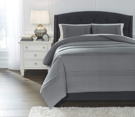 Enjoy fast, free nationwide shipping!  Owned by a husband and wife team of high-school music teachers, HawkinsWoodshop.com is your one stop shop for quality USA handmade industrial, modern, mid-century, and rustic furniture as well as imported furniture.  Get our Mattias Queen Comforter Set, Gray on sale now!