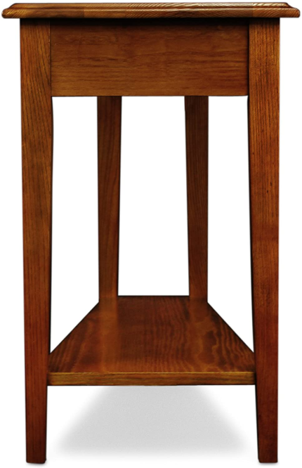 Enjoy fast, free nationwide shipping!  Owned by a husband and wife team of high-school music teachers, HawkinsWoodshop.com is your one stop shop for quality USA handmade industrial, modern, mid-century, and rustic furniture as well as imported furniture.  Get our Leick Furniture Favorite Finds Recliner Wedge End Table with Solid Wood Top and Hand Applied Finish, Medium Oak on sale now!