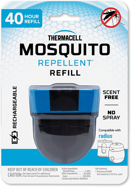 Thermacell Rechargeable Mosquito Repellent Refills; Advanced Formula Provides Protection Zone; Compatible with Thermacell E-Series & Radius Only; Highly Effective Mosquito Repellent