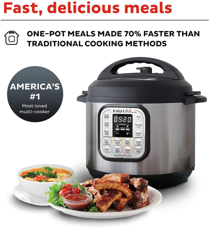 Enjoy fast, free nationwide shipping!  Owned by a husband and wife team of high-school music teachers, HawkinsWoodshop.com is your one stop shop for quality USA handmade industrial, modern, mid-century, and rustic furniture as well as imported furniture.  Get our Instant Pot Duo 7-In-1 Electric Pressure Cooker, Slow Cooker, Rice Cooker, Steamer, Sauté, Yogurt Maker, Warmer & Sterilizer, 3 Quart, Stainless Steel/Black on sale now!