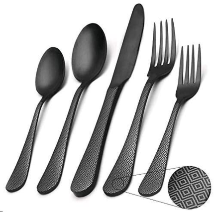 Enjoy fast, free nationwide shipping!  Owned by a husband and wife team of high-school music teachers, HawkinsWoodshop.com is your one stop shop for quality USA handmade industrial, modern, mid-century, and rustic furniture as well as imported furniture.  Get our Matte Black Silverware Set,Sharecook Satin Finish 40-Piece Stainless Steel Flatware Set,Kitchen Utensil Set Service for 8,Tableware Cutlery Set for Home and Restaurant, Dishwasher Safe on sale now!