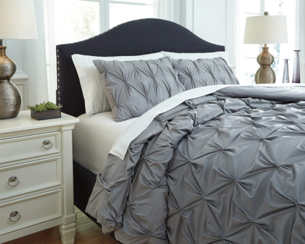 Enjoy fast, free nationwide shipping!  Owned by a husband and wife team of high-school music teachers, HawkinsWoodshop.com is your one stop shop for quality USA handmade industrial, modern, mid-century, and rustic furniture as well as imported furniture.  Get our Rimy 3 Piece Pleated Comforter Set with 2 Shams, King, Gray on sale now!