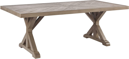Enjoy fast, free nationwide shipping!  Owned by a husband and wife team of high-school music teachers, HawkinsWoodshop.com is your one stop shop for quality USA handmade industrial, modern, mid-century, and rustic furniture as well as imported furniture.  Get our Beachcroft Modern Farmhouse Outdoor Dining Table with Porcelain Top, Beige on sale now!
