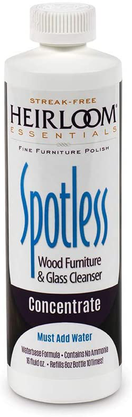 Enjoy fast, free nationwide shipping!  Owned by a husband and wife team of high-school music teachers, HawkinsWoodshop.com is your one stop shop for quality USA handmade industrial, modern, mid-century, and rustic furniture as well as imported furniture.  Get our Heirloom Essentials Spotless Furniture & Glass Cleaner Concentrate on sale now!