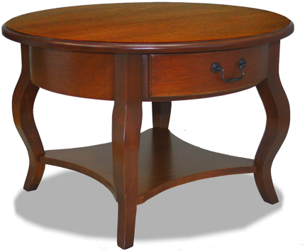Enjoy fast, free nationwide shipping!  Owned by a husband and wife team of high-school music teachers, HawkinsWoodshop.com is your one stop shop for quality USA handmade industrial, modern, mid-century, and rustic furniture as well as imported furniture.  Get our Leick French Countryside round Storage Coffee Table, Brown Cherry on sale now!