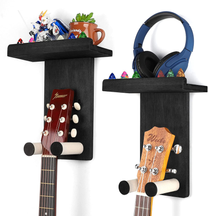 Enjoy fast, free nationwide shipping!  Owned by a husband and wife team of high-school music teachers, HawkinsWoodshop.com is your one stop shop for quality USA handmade industrial, modern, mid-century, and rustic furniture as well as imported furniture.  Get our Keebofly Guitar Wall Hanger Guitar Wall Mount Holder Guitar Hanger Shelf with Pick Holder Wood Guitar Rack for Acoustic or Electric Guitar,Ukulele,Bass,Mandolin,Pack 2 Black,Patented on sale now!