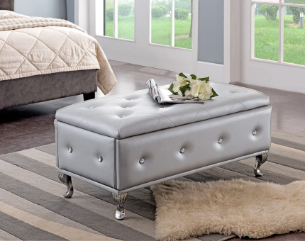 Enjoy fast, free nationwide shipping!  Owned by a husband and wife team of high-school music teachers, HawkinsWoodshop.com is your one stop shop for quality USA handmade industrial, modern, mid-century, and rustic furniture as well as imported furniture.  Get our Kings Brand Furniture Silver Vinyl Tufted Design Upholstered Storage Bench Ottoman on sale now!