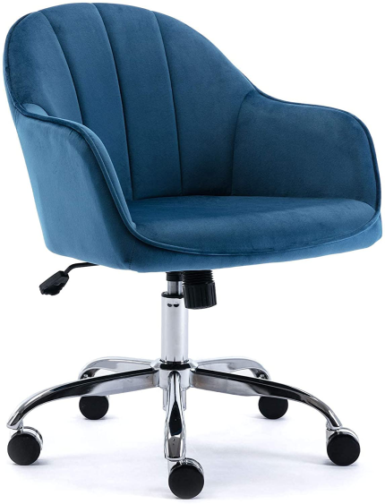 Enjoy fast, free nationwide shipping!  Owned by a husband and wife team of high-school music teachers, HawkinsWoodshop.com is your one stop shop for quality USA handmade industrial, modern, mid-century, and rustic furniture as well as imported furniture.  Get our J&L Furniture Modern Design Velvet Desk Chair Mid-Back Home Office Chair Swivel Adjustable Task Chair Executive Accent Chair with Soft Seat (Blue) on sale now!