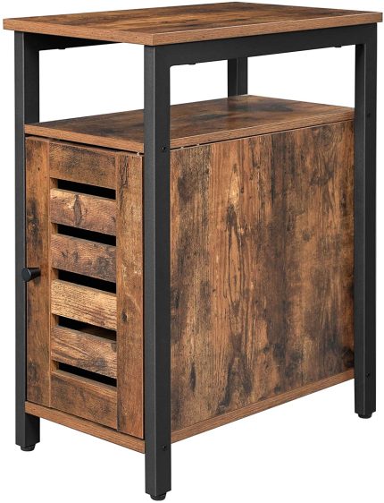 Enjoy fast, free nationwide shipping!  Owned by a husband and wife team of high-school music teachers, HawkinsWoodshop.com is your one stop shop for quality USA handmade industrial, modern, mid-century, and rustic furniture as well as imported furniture.  Get our Industrial Farmhouse Rustic Brown Side Table Cabinet on sale now!