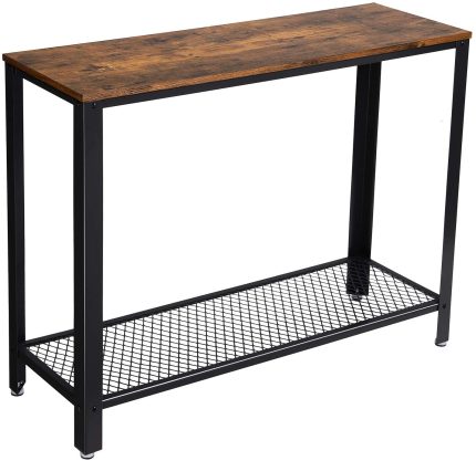 Enjoy fast, free nationwide shipping!  Owned by a husband and wife team of high-school music teachers, HawkinsWoodshop.com is your one stop shop for quality USA handmade industrial, modern, mid-century, and rustic furniture as well as imported furniture.  Get our Industrial Farmhouse Modern Console Table w/ Storage Shelf on sale now!