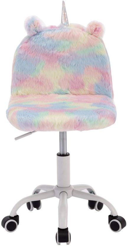Enjoy fast, free nationwide shipping!  Owned by a husband and wife team of high-school music teachers, HawkinsWoodshop.com is your one stop shop for quality USA handmade industrial, modern, mid-century, and rustic furniture as well as imported furniture.  Get our Kids Unicorn Colorful Silver Foot Adjustable Swivel Chair on sale now!