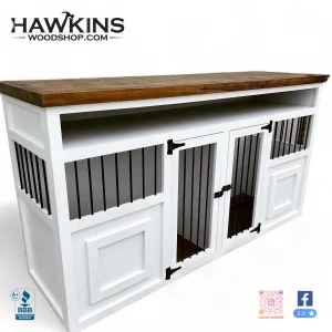 Dog Kennel Dog Crate White Background Watermarked HawkinsWoodshop30