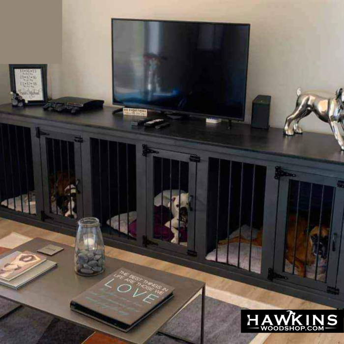 Extra Large Wood Dog Crate, Wood Dog Kennel, Custom Dog Kennels Featured Image Hawkins Woodshop