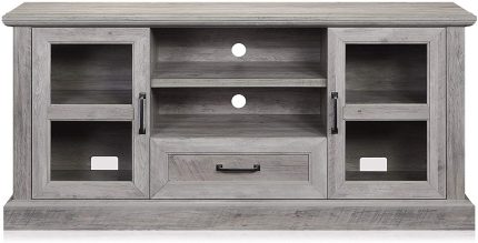 Enjoy fast, free nationwide shipping!  Owned by a husband and wife team of high-school music teachers, HawkinsWoodshop.com is your one stop shop for quality USA handmade industrial, modern, mid-century, and rustic furniture as well as imported furniture.  Get our Grey Wash 62" TV Stand Console Center Drawer Storage Shelves Cabinet on sale now!