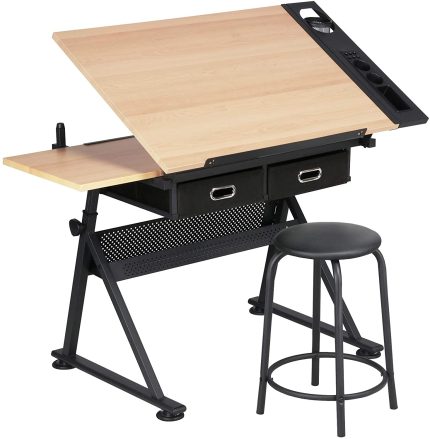 Enjoy fast, free nationwide shipping!  Owned by a husband and wife team of high-school music teachers, HawkinsWoodshop.com is your one stop shop for quality USA handmade industrial, modern, mid-century, and rustic furniture as well as imported furniture.  Get our Natural Wood Adjustable Drafting Drawing Table on sale now!