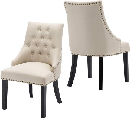 Enjoy fast, free nationwide shipping!  Owned by a husband and wife team of high-school music teachers, HawkinsWoodshop.com is your one stop shop for quality USA handmade industrial, modern, mid-century, and rustic furniture as well as imported furniture.  Get our Beige Set of 2 Fabric Chairs on sale now!