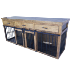 Large Wood Dog Crate, Wood Dog Kennel, Custom Dog Kennels Featured Image Hawkins Woodshop 6