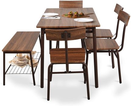 Enjoy fast, free nationwide shipping!  Owned by a husband and wife team of high-school music teachers, HawkinsWoodshop.com is your one stop shop for quality USA handmade industrial, modern, mid-century, and rustic furniture as well as imported furniture.  Get our Natural Stained 6 Piece Counter Height Dining Table Set on sale now!