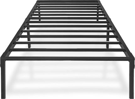 Yitong Angel Twin Bed Frame, 14 Inch High 3500 lbs Heavy Duty Metal Platform, No Box Spring Needed/ Noise Free/ Steel Slat Support/ Non-Slip / Easy Assembly
