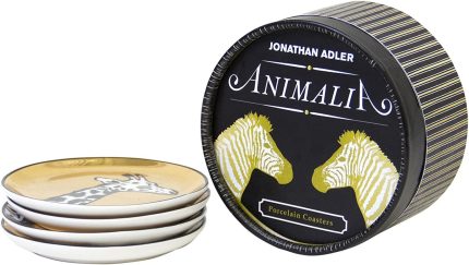 Jonathan Adler Animalia Coasters, Gold