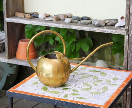 Achla Designs WC-01 Brass Metal Small Watering Can Houseplants