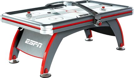 ESPN Sports Air Hockey Game Table: Indoor Arcade Gaming Set with Electronic Score System - Multiple Styles