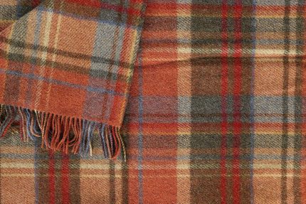Irish Throw Blanket Made in Ireland Wool Throw Blanket 100% New Irish Wool Irish Blanket 54" x 72" Made in Co. Tipperary by John Hanly & Co.