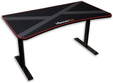 XtremPro Gaming Desk Huge Three Monitor Gamer Display Area Table Cable Management Full Mouse Pad Cover - Black (11159)
