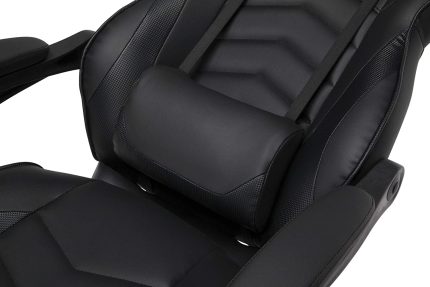 RESPAWN 110 Racing Style Gaming Chair, Reclining Ergonomic Chair with Footrest, in Black (RSP-110-BLK)-Generation 1.0