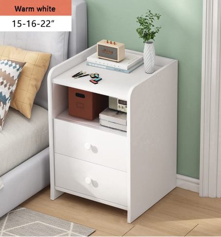 Nightstand with Drawers,White nightstand,End Table,Bedside Table,Bedside Cupboard,Bedside Cabinets,Small Spaces Side End Table