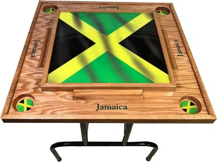 Jamaica W Flag Domino Table