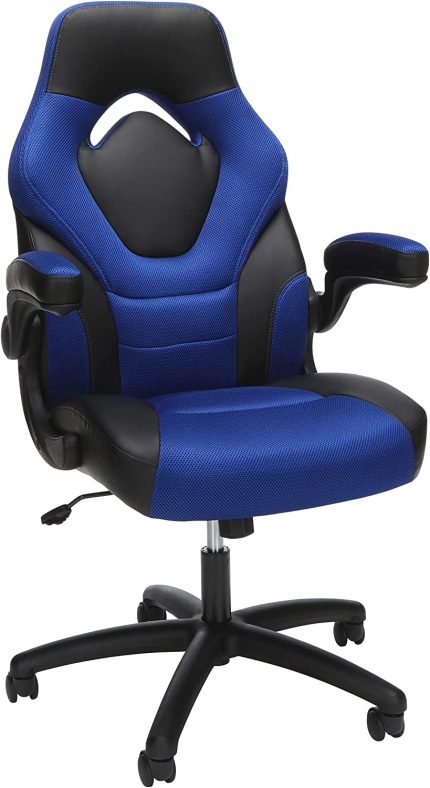 OFM Essentials Collection Racing Style Gaming Chair, High Back, Blue