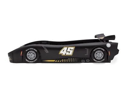 Delta Children Sport Race Car Twin Bed, Black