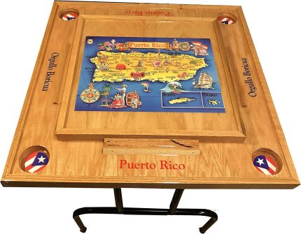 Puerto Rico Domino Table with the Map