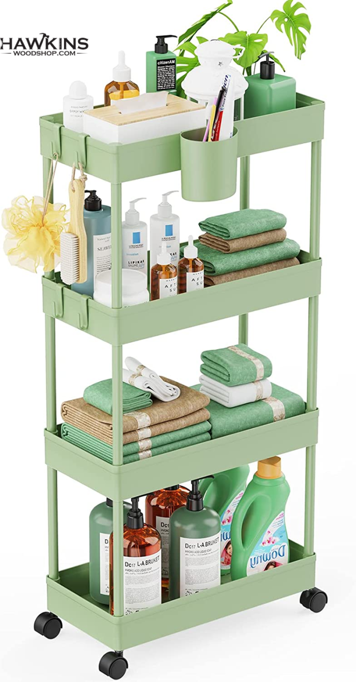 Kitchen Storage Gap Shelves Bathroom Shelf Slim Slide Organizer Livingroom  Rack