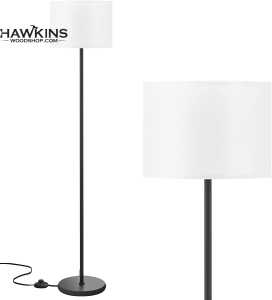 Lavish Home (72-0890) 5 Feet Sunlight Floor Lamp With Adjustable Gooseneck  - Black - Sun Floor Lamp 